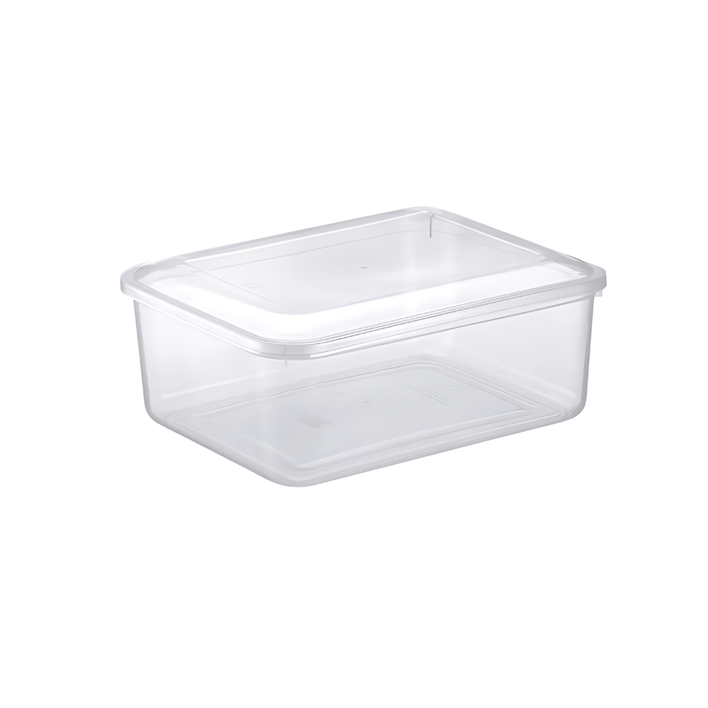 Pote Retangular G Transparente 1,3L - A Gourmet