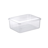 Pote Retangular G Transparente 1,3L - A Gourmet