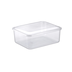 Pote Retangular G Transparente 1,3L - A Gourmet