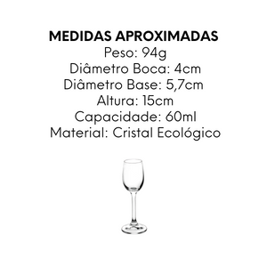 Taça Para Licor Anna 60ml - A Gourmet