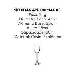 Taça Para Licor Anna 60ml - A Gourmet