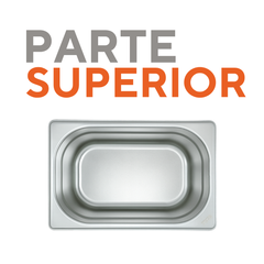 Cuba Aço Inox 1/4 100mm