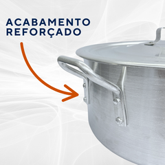 Caçarola Hotel Reta N30 Alumínio Cajamac