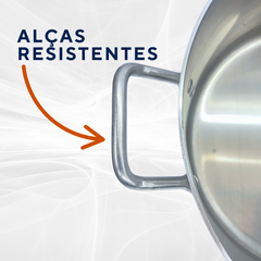 Caçarola Hotel Reta N30 Alumínio Cajamac