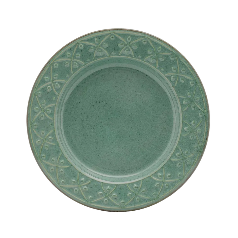 Prato Raso Malaquita 26cm Cerâmica - A Gourmet