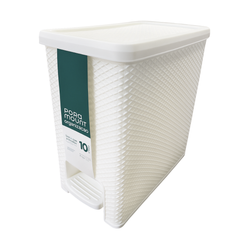 Lixeira Com Pedal Branca Linea 10Litros - A Gourmet