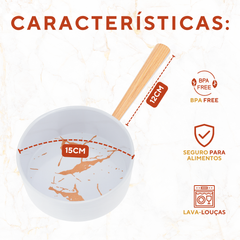 Panela Melamina Marmorizada 700ml