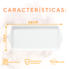 Bandeja Melamina Retangular