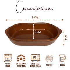 Assadeira Oval Barro N°00 - A Gourmet