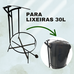 Armação de Cesto Lixeira Ferro 30L - A Gourmet