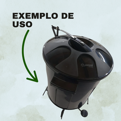 Armação de Cesto Lixeira Ferro 30L - A Gourmet