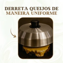 Abafador de Hamburguer 18cm Aluminio