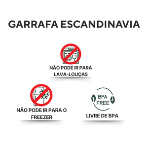Garrafa Térmica Escandinávia Preta - A Gourmet