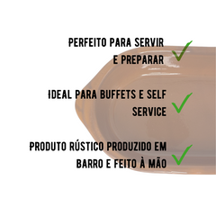Assadeira Oval Barro N°00 - A Gourmet