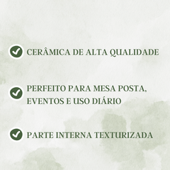 Tigela Flat Oasis Cerâmica 600ml - A Gourmet