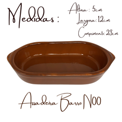Assadeira Oval Barro N°00 - A Gourmet