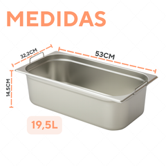 Cuba Aço Inox 1/1 150mm