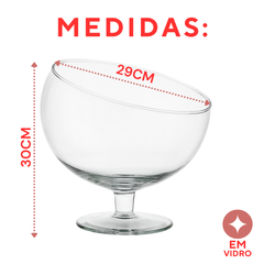 Taça Boca Torta Grande Vidro - A Gourmet