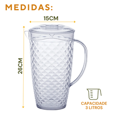 Jarra Luxxor 3L Poliestireno - A Gourmet