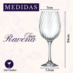 Taça Ravena Vidro 600ml - A Gourmet