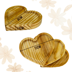 Xicara porcelana pires coração pinus