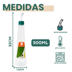 Galheteiro 500ml Policarbonato
