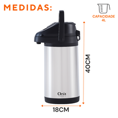Garrafa Inox Premium 4Litros - A Gourmet