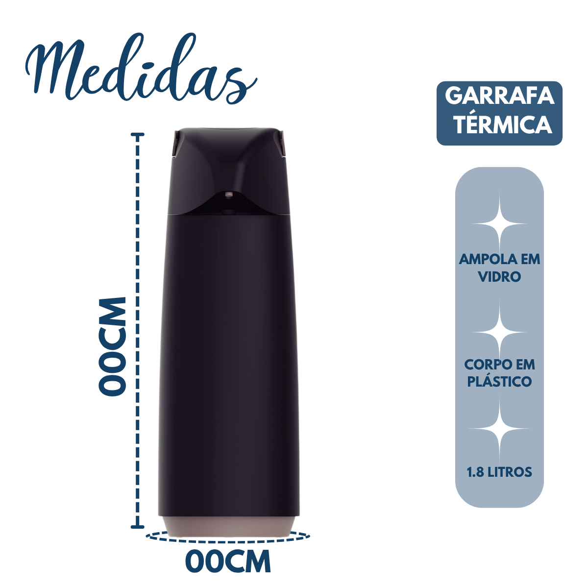 Garrafa Térmica Exata 1,8L Tramontina