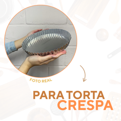 Forma Torta Crespa Fundo Removível N27
