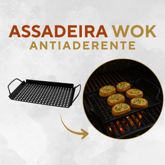 Assadeira Wok Churrasco 45cm