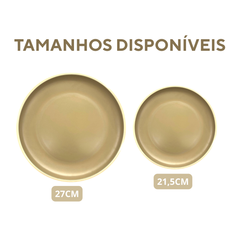 Prato Sobremesa Melamina Bege Rojemac Pratos de Sobremesa