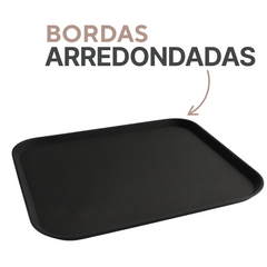 Bandeja Retangular Antiderrapante 45cm