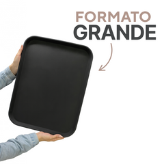 Bandeja Retangular Antiderrapante 45cm