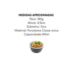 Ramequim Médio 140ml Porcelana - A Gourmet