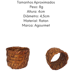 Anel de Guardanapo Rattan Escuro GZT