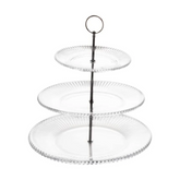 Porta Doce 3 Andares de Vidro Lyor