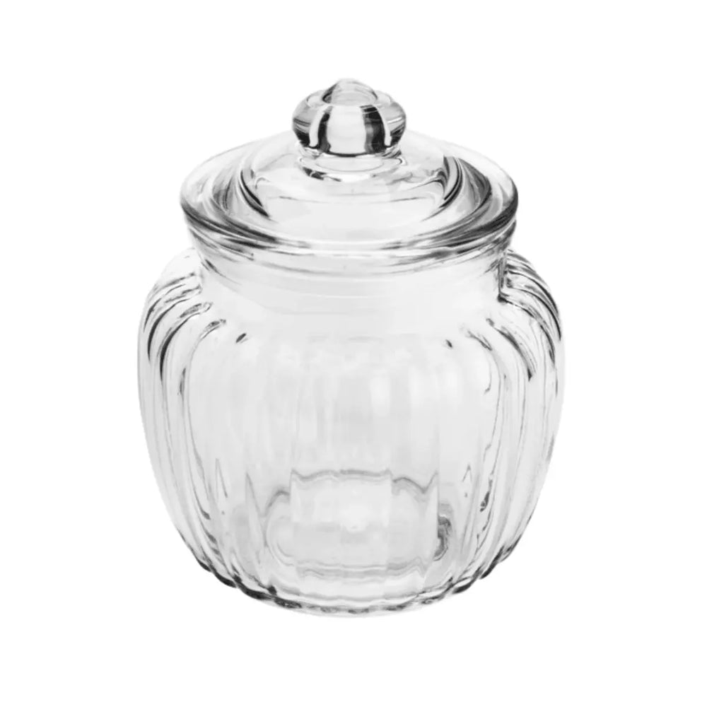 Pote Vidro Pietra Trabalhado para Doces 580 ml Lyor