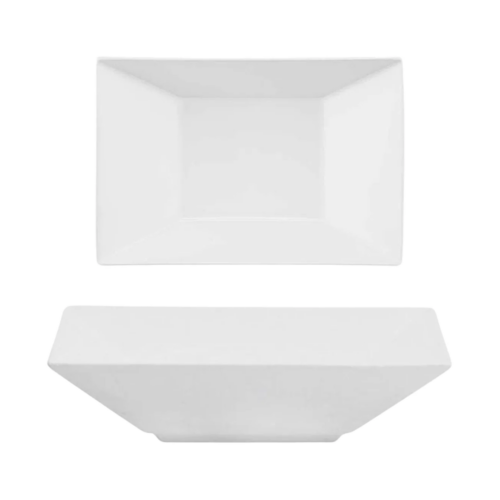 Prato Fundo de Porcelana Plateau White Oxford Oxford