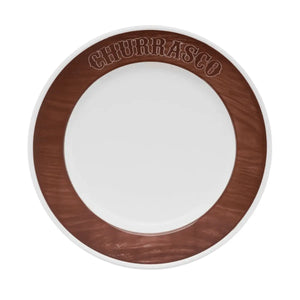 Prato Raso Churrasco Oxford Porcelana Oxford
