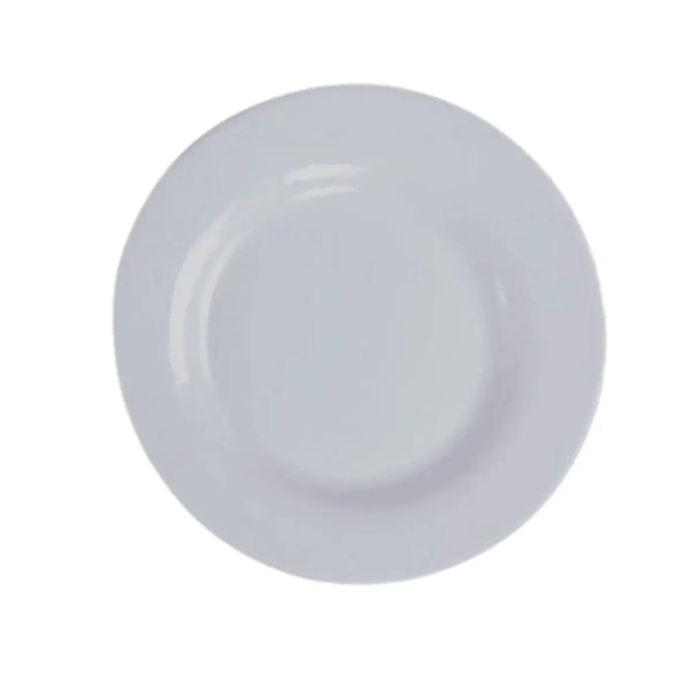 Prato Raso De Vidro Opalino Diwali Branco Lyor