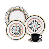 Jogo 16 Peças Porcelana Floreal Luiza em Cerâmica Oxford