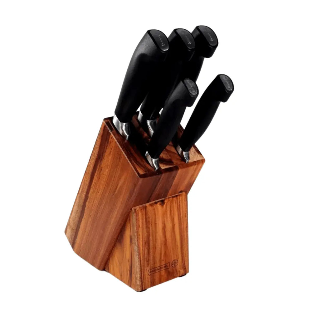 Jogo de Facas com Cepo Elegance 5 Peças Hercules