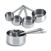 Kit 4 Copo de Medição em Aço Inox unyhome