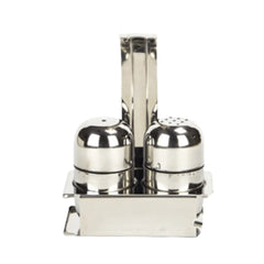 Kit Saleiro Paliteiro Com Suporte Em Aço Inox Restaurante Alissan