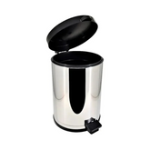 Lixeira com Pedal em Inox e Recipiente de Plástico 4,5L Viel
