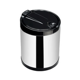 Lixeira pia pequena aço inox com tampa clicar 2,5L Viel