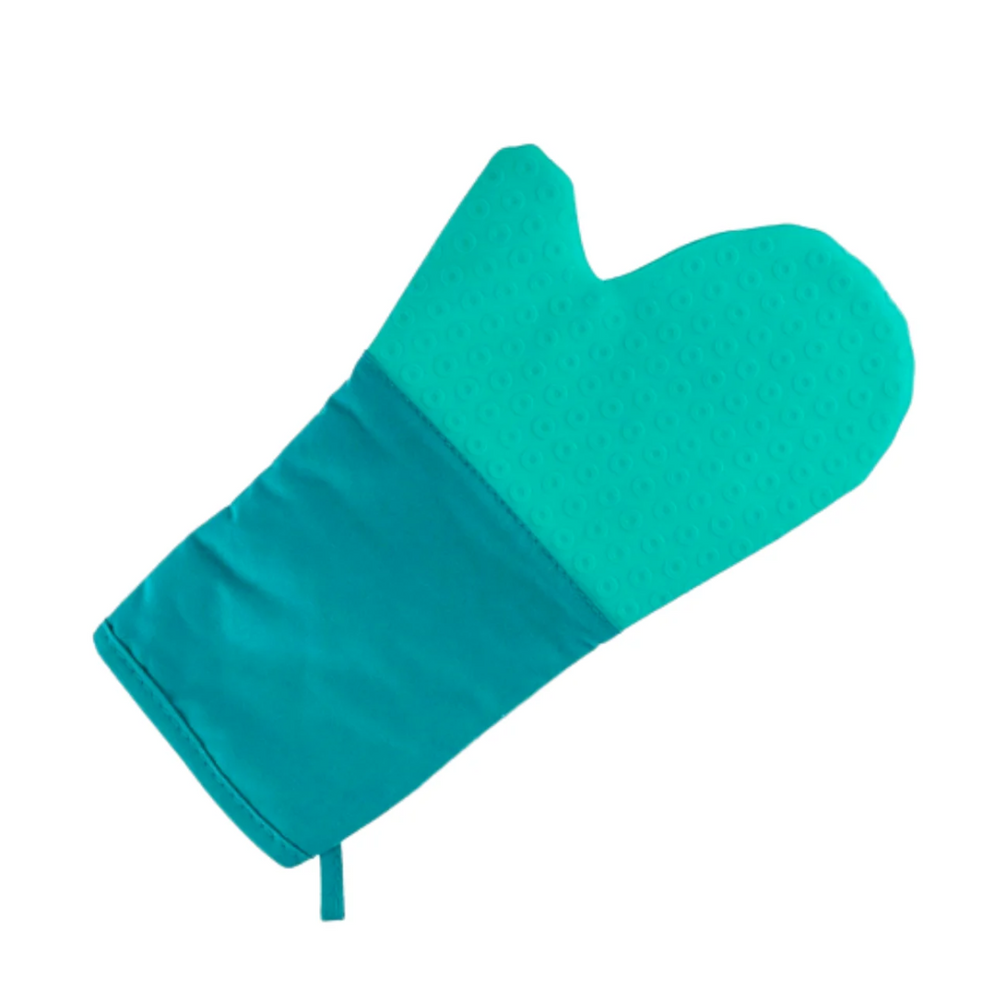 Luva Cozinha Silicone Algodão Verde C/ Proteção Térmica Weck Weck