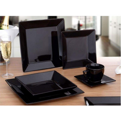 Prato Sobremesa 20cm Quartier Black Oxford