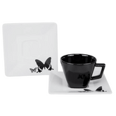Xicara de Café 75ml Com Pires Quartier Tatto Oxford