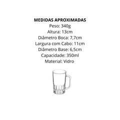 Caneca Jade 350ml de Vidro - A Gourmet